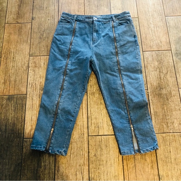 Eggie Zippers Up The Leg Jeans XL - Picture 3 of 10